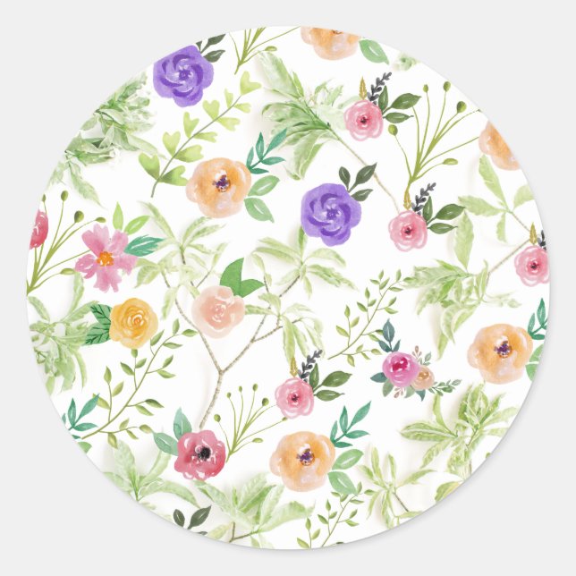 Adesivo Floral Shabby Chic (Frente)