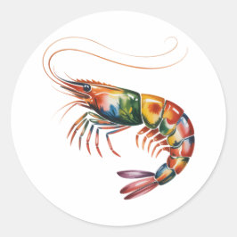 Adesivo Floral Shrimp Art