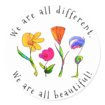 Floral Somos Todos Diferentes E Bela Diversidade