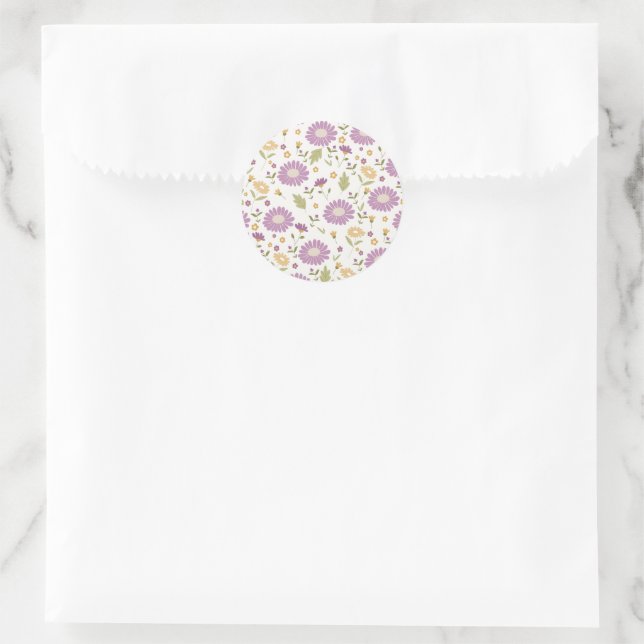 Adesivo Floral Sticker  (Bolsa)