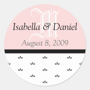 Adesivo Floral Stickers Monogramas Oferece selos