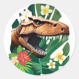 Adesivo Floral T-Rex