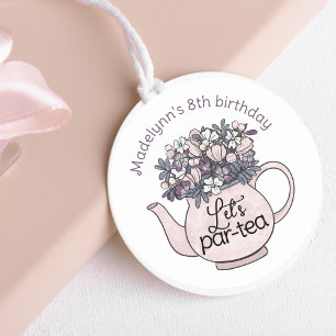 Adesivo Floral Teapot Girly Birthday Tea Party