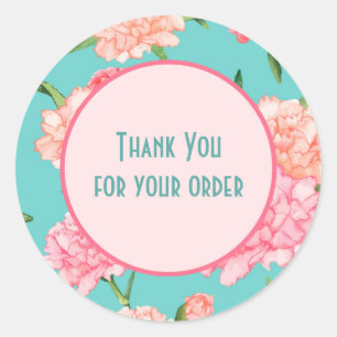 Adesivo Floral Thank you