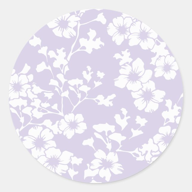 Adesivo Floral Trellis - Dusty Lavender (Frente)