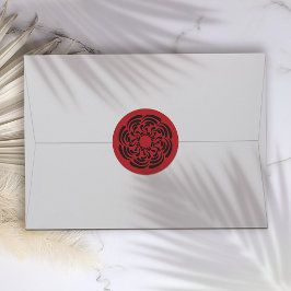 Adesivo Floral Vermelho Ousado