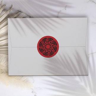 Adesivo Floral Vermelho Ousado