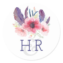 Floral Vintage Boho Watercolor Wedding