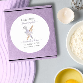 Adesivo Floral Watercolor Bakery Nome do produto