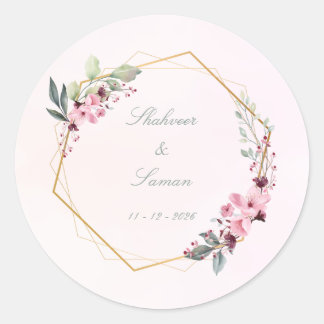 Adesivo Floral wedding Envelop Seals wedding stickers