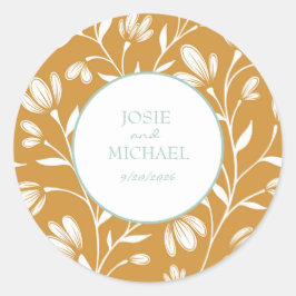 Adesivo Floral Wedding Sticker