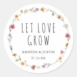 Adesivo Floral Wildflower Let Love Cultivar Sementes De Ca