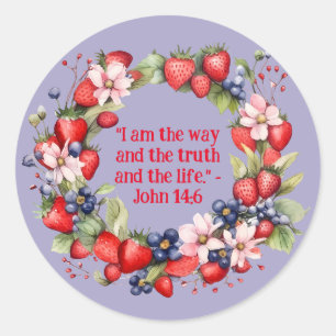 Adesivo Floral Wreath Mensagem Inspirativa Religiosa