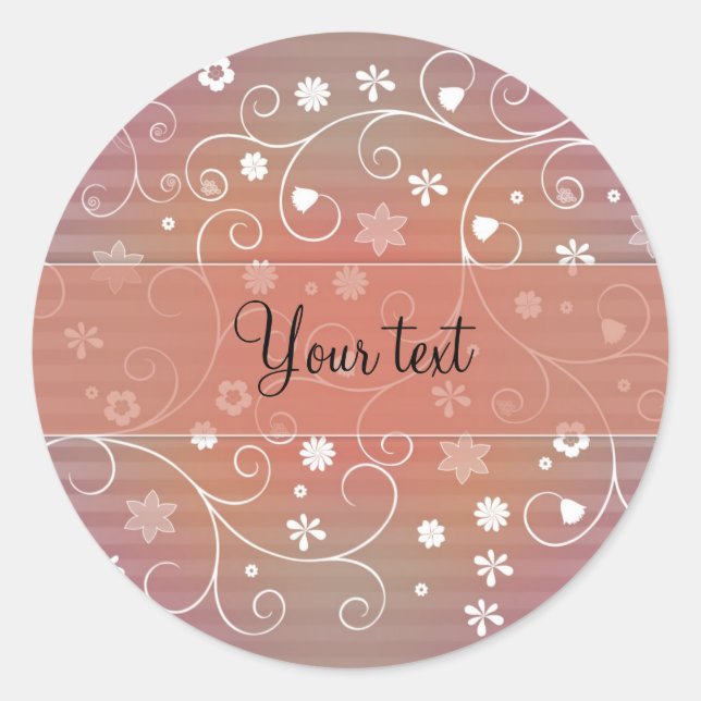 Adesivo Floreio romântico (Frente)