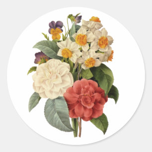 Adesivo Flores Antigas, Camélias e Narcisos, Redoute