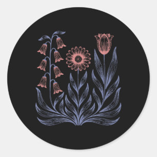 Adesivo Flores Boho Sutis Eleitora Kamala Harris Anti Trum
