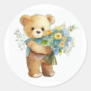 Adesivo Flores bonitas para o Urso de Teddy