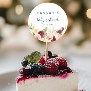 Adesivo Flores Coloridas, Chá de fraldas