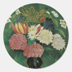 Adesivo Flores com Hera por Henri Rousseau, Floral Vintage