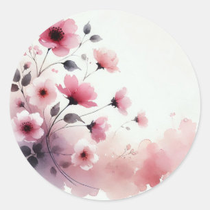 Adesivo Flores Cor-de-Água Rosa Petal Imprensa Petal Co