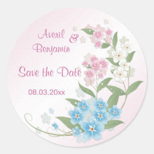 Adesivo Flores da flor que Wedding economias a data