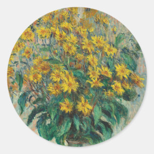 Adesivo Flores de Alcachofra de Jerusalém por Claude Monet
