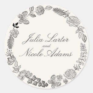 Adesivo Flores de Amor Floral Romântico Rosa Roxo Casament