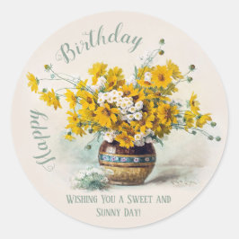 Adesivo Flores de aniversário Sweet & Sunny De Longpre CC1