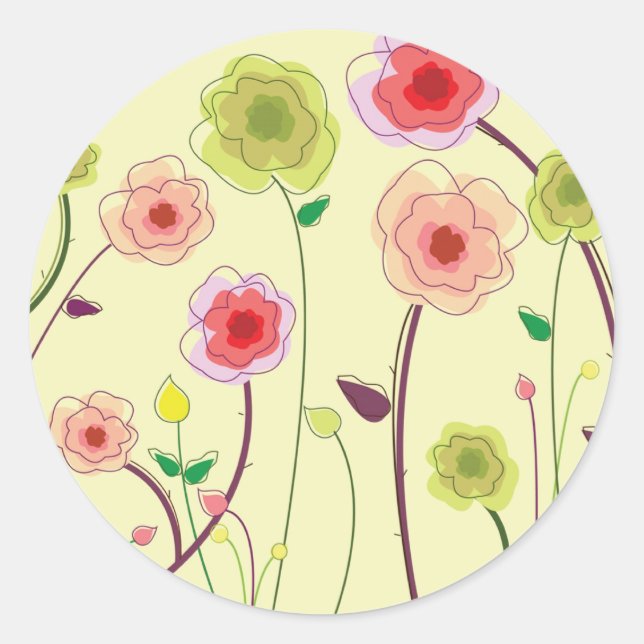Adesivo Flores de Aquarela (Frente)