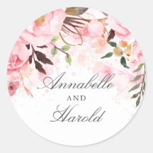 Flores de Aquarela Rosa