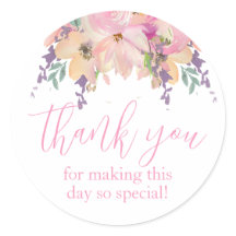 Flores De Aquarela Rosa Agradeço O Favor De Aniver