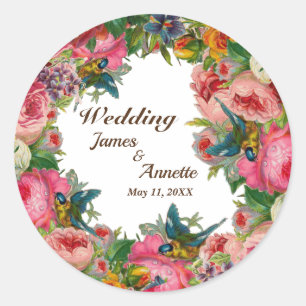 Adesivo Flores de Aquarela Rosa Vermelha