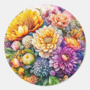 Adesivo Flores de Arte Ai Coloridas bonito