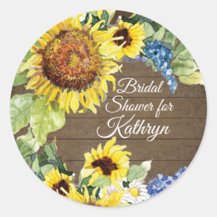 Adesivo Flores de Azul Amarelo de Girassol no Chá de panel
