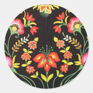 Adesivo Flores de Bordado Mexicano Envelope 20 Selos