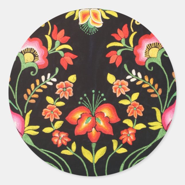 Adesivo Flores De Bordados Mexicanos Envelope 20 Selos (Frente)