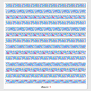 Adesivo Flores de Bordas Florais e Bicicletas