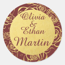 Flores de Borgonha e Folha de Ouro