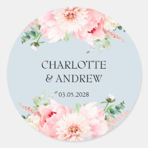 Adesivo flores de casamento específicas do cliente