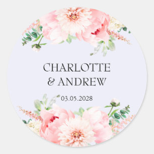 Adesivo flores de casamento específicas do cliente