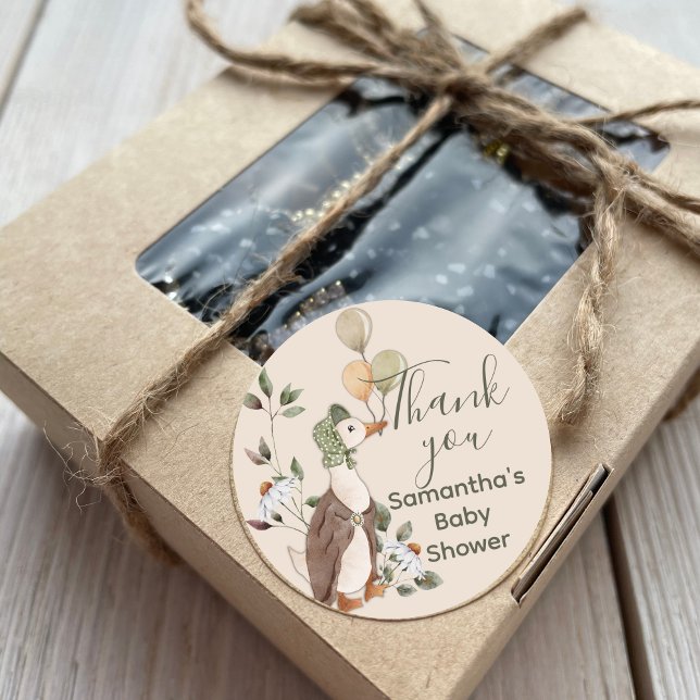 Adesivo Flores de Daisagem de Ganso da Mãe de Aquarela Obr (Criador carregado)