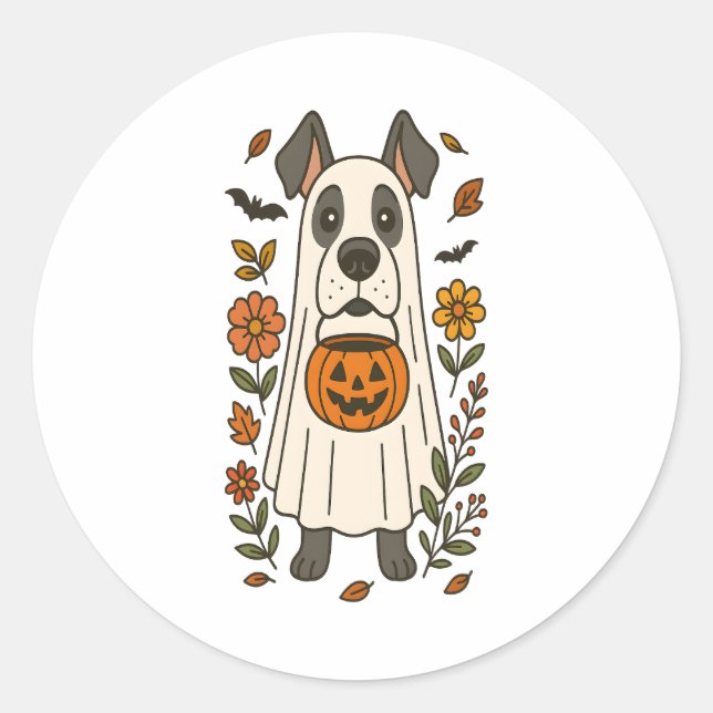 Adesivo Flores de Dane do Halloween (Frente)