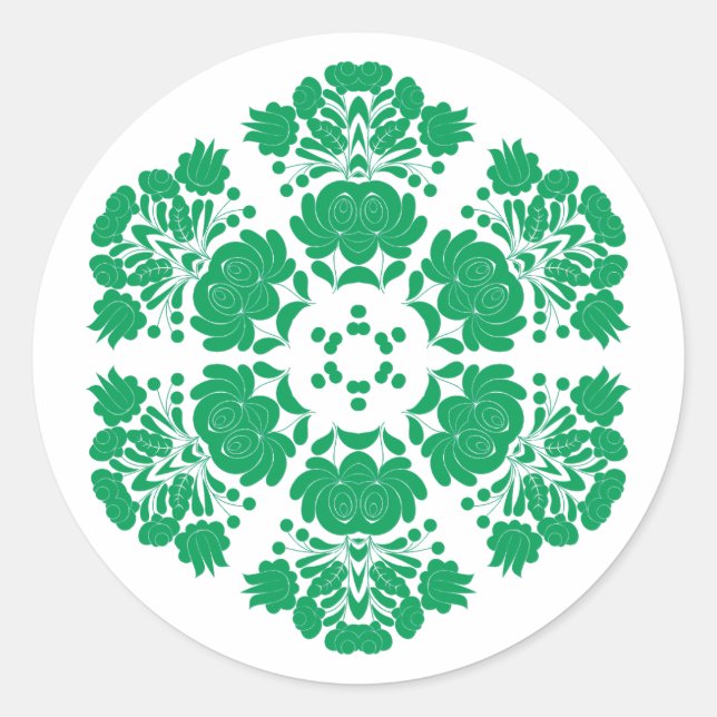 Adesivo flores de design polaco (Frente)