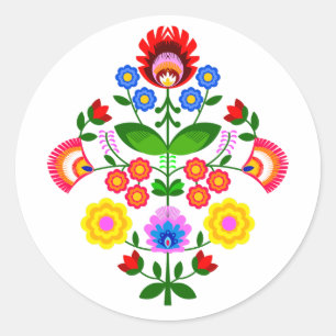 Adesivo flores de design polaco