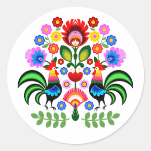 Adesivo flores de design polaco