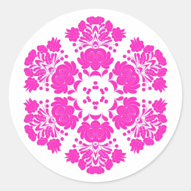 Adesivo flores de design polaco (Frente)