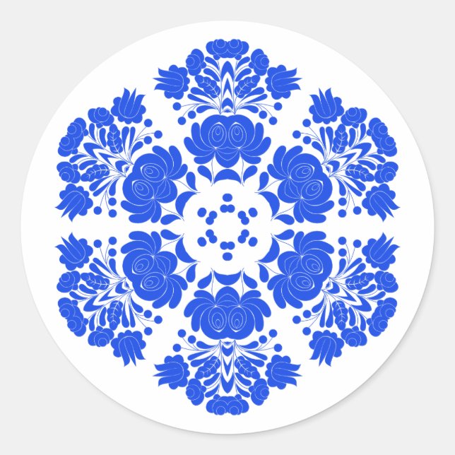 Adesivo flores de design polaco (Frente)