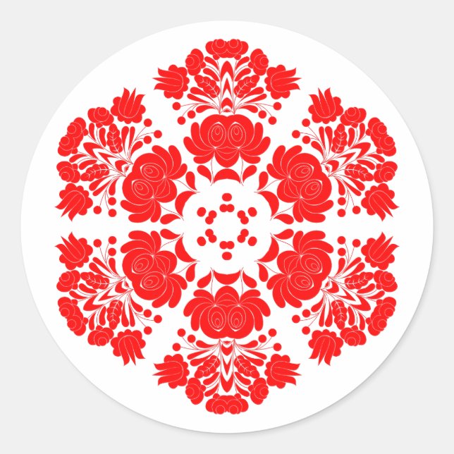 Adesivo flores de design polaco (Frente)