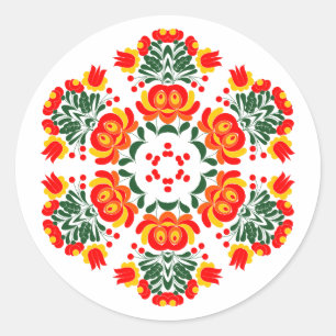 Adesivo flores de design polonês