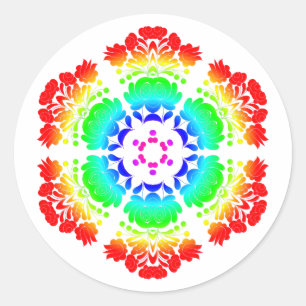 Adesivo flores de design polonês